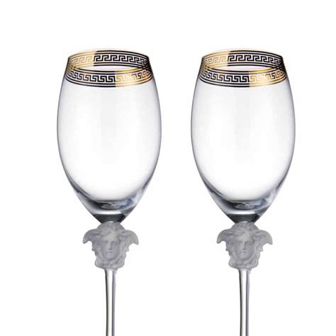 versace replica wine glasses|versace crystal glasses.